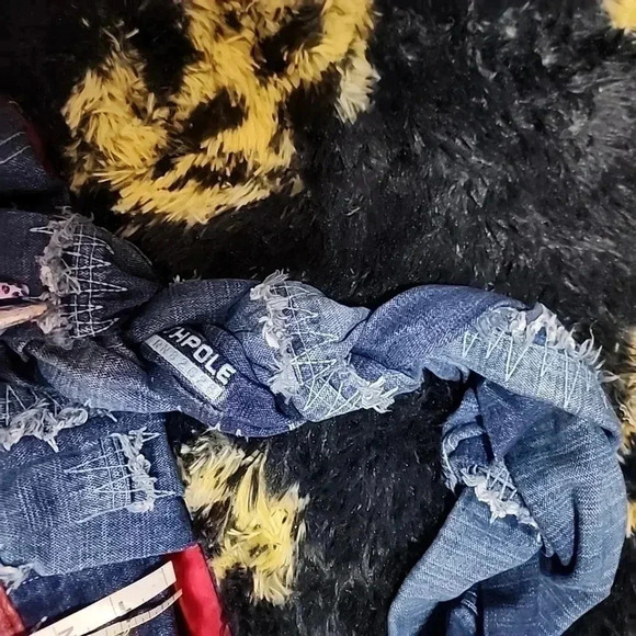 UPCYCLED Vintage Southpole extra large boho leather patchwork Hobo bag - Picture 8 of 12